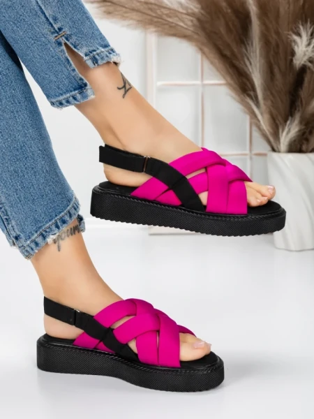 Sandale Dama cu Talpa Joasa 5H17 ROSE | MEI