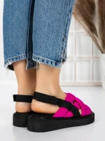 Sandale Dama cu Talpa Joasa 5H17 ROSE | MEI
