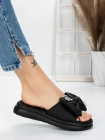 Papuci Dama cu Talpa Joasa 5WL21 BLACK | MEI