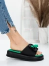 Papuci Dama cu Talpa Joasa 3AW310 BLACK | MEI