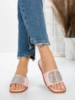 Papuci Dama cu Talpa Joasa 3AW308 PINK | MEI