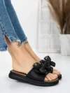 Papuci Dama cu Talpa Joasa 3AW311 BLACK | MEI