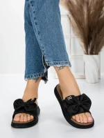 Papuci Dama cu Talpa Joasa 3AW311 BLACK | MEI