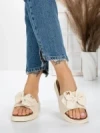 Papuci Dama cu Talpa Joasa 3AW311 BEIGE | MEI