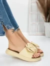 Papuci Dama cu Talpa Joasa 3AW311 GREEN | MEI