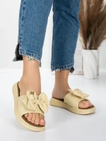 Papuci Dama cu Talpa Joasa 3AW311 GREEN | MEI