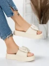 Papuci Dama cu Talpa Joasa 3AW319 BEIGE | MEI