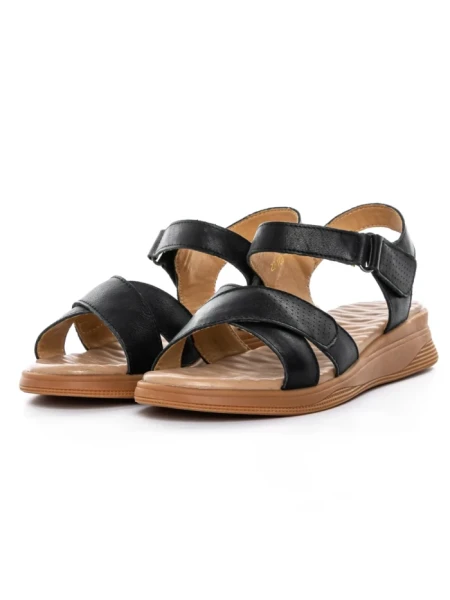 Sandale Dama din piele naturala 22108 BLACK | FORMAZIONE
