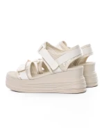 Sandale Dama din piele naturala 1036139 WHITE | FORMAZIONE