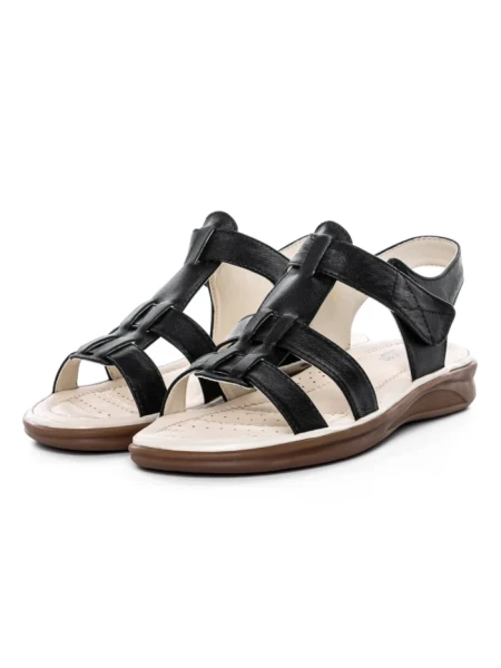 Sandale Dama din piele naturala 56681 BLACK | BERLINER