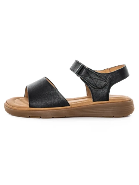 Sandale Dama din piele naturala 53301 BLACK | BERLINER