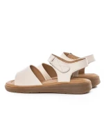 Sandale Dama din piele naturala 53301 CREAM | BERLINER