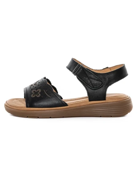 Sandale Dama din piele naturala 53308 BLACK | BERLINER