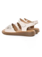 Sandale Dama din piele naturala 53308 CREAM | BERLINER