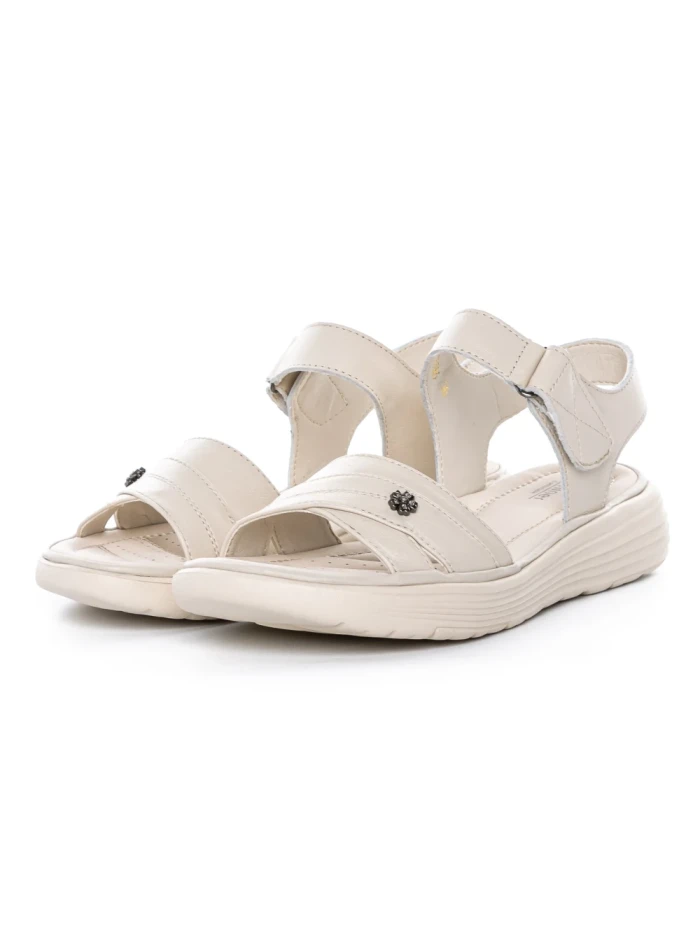 Sandale Dama din piele naturala 56685 CREAM | BERLINER