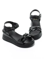 Sandale Dama din piele naturala 8702-1 BLACK | FORMAZIONE