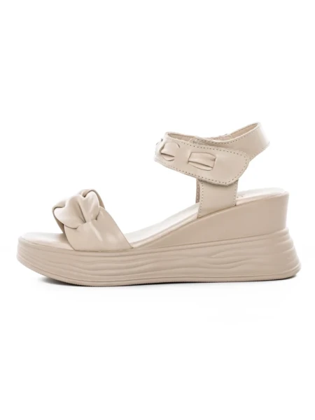 Sandale Dama din piele naturala 8702-1 CREAM | FORMAZIONE