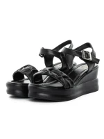 Sandale Dama din piele naturala 2718 BLACK | FORMAZIONE