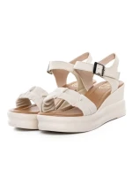 Sandale Dama din piele naturala 2718 CREAM | FORMAZIONE