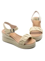 Sandale Dama din piele naturala 2718 YELLOW | FORMAZIONE