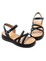 Sandale Dama din piele naturala 802 BLACK | FORMAZIONE