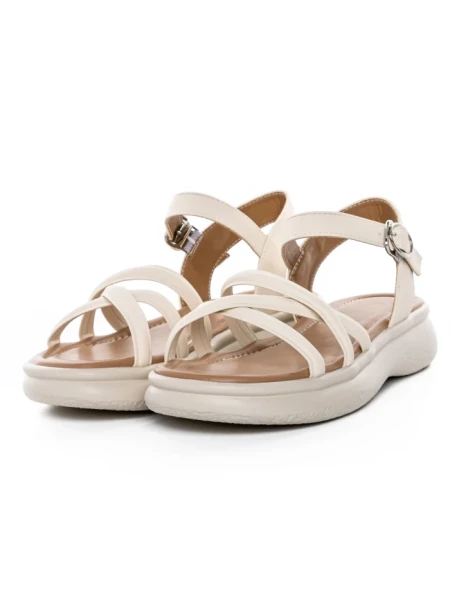 Sandale Dama din piele naturala 802 BEIGE | FORMAZIONE