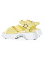 Sandale Dama din piele naturala K249-1 YELLOW | FORMAZIONE