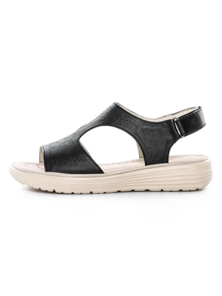 Sandale Dama din piele naturala 56686 BLACK | BERLINER