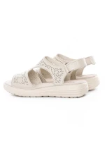 Sandale Dama din piele naturala 56686 CREAM | BERLINER