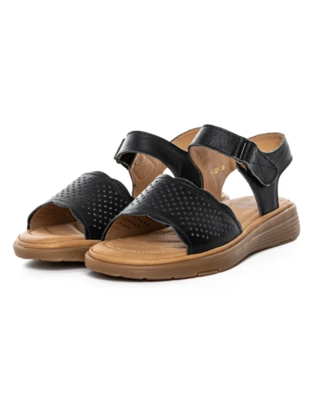 Sandale Dama din piele naturala 53302 BLACK | BERLINER