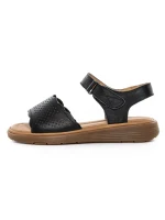Sandale Dama din piele naturala 53302 BLACK | BERLINER