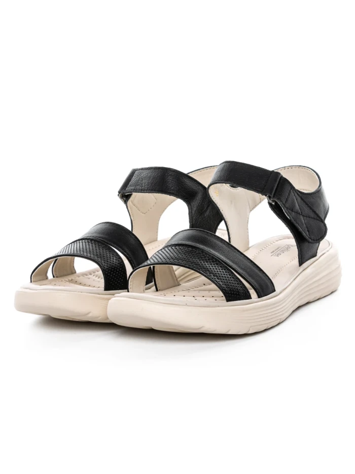 Sandale Dama din piele naturala 56687 BLACK | BERLINER
