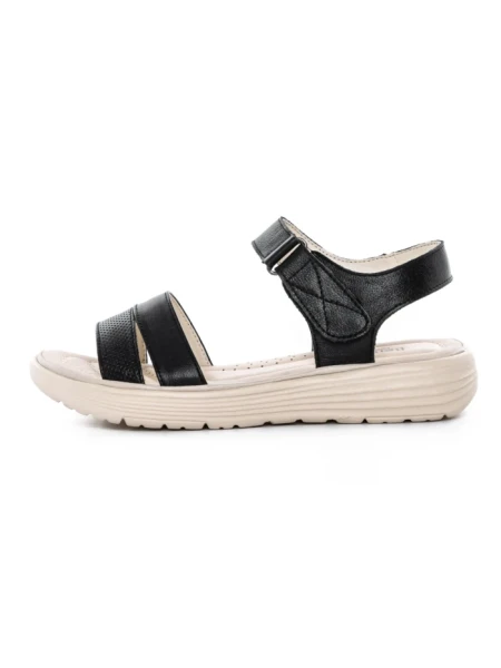 Sandale Dama din piele naturala 56687 BLACK | BERLINER