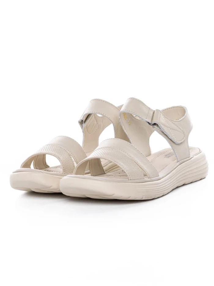 Sandale Dama din piele naturala 56687 CREAM | BERLINER