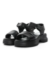 Sandale Dama din piele naturala 82605 BLACK | BERLINER