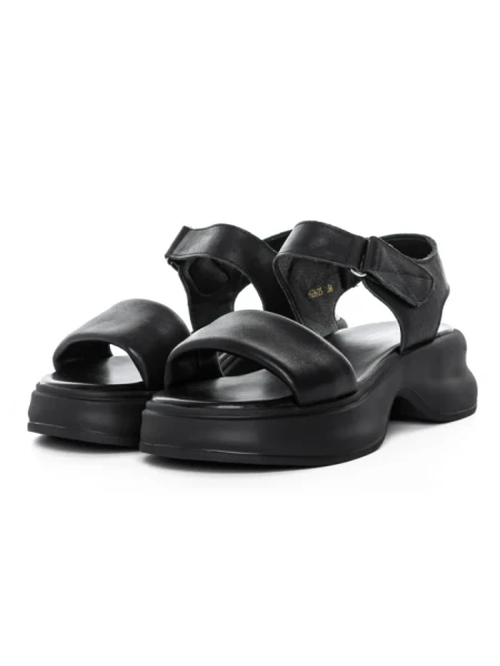 Sandale Dama din piele naturala 82605 BLACK | BERLINER