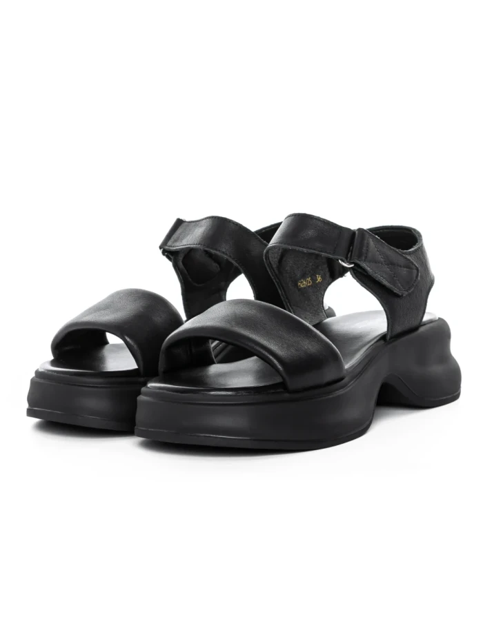 Sandale Dama din piele naturala 82605 BLACK | BERLINER