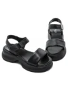 Sandale Dama din piele naturala 82605 BLACK | BERLINER