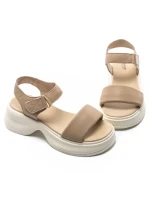 Sandale Dama din piele naturala 82605 APRICOT | BERLINER
