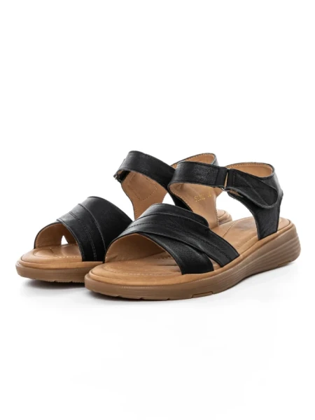 Sandale Dama din piele naturala 53303 BLACK | BERLINER