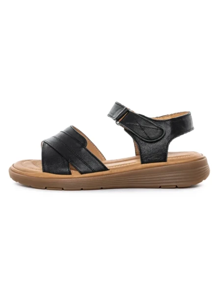 Sandale Dama din piele naturala 53303 BLACK | BERLINER