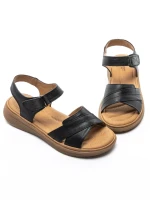 Sandale Dama din piele naturala 53303 BLACK | BERLINER