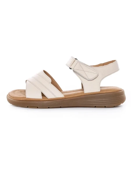 Sandale Dama din piele naturala 53303 CREAM | BERLINER