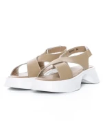 Sandale Dama din piele naturala K249-2 APRICOT | FORMAZIONE