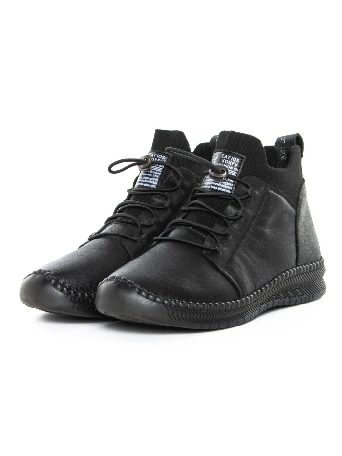 Ghete Dama din piele naturala 2061X Negru | Advancer » meishop.life