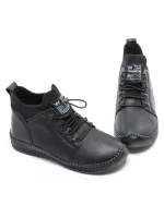 Ghete Dama din piele naturala 2061X Negru | Advancer » meishop.life