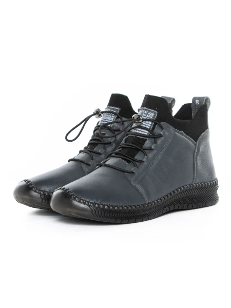 Ghete Dama din piele naturala 2061X Gri | Advancer » meishop.life