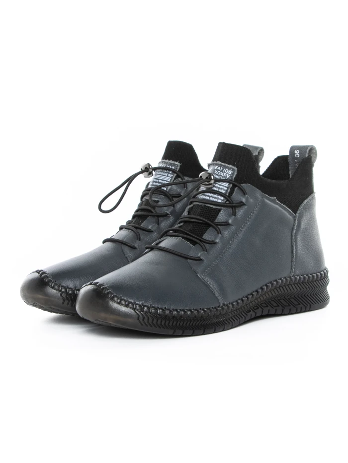 Ghete Dama din piele naturala 2061X Gri | Advancer » meishop.life