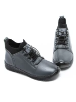 Ghete Dama din piele naturala 2061X Gri | Advancer » meishop.life