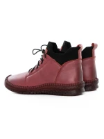 Ghete Dama din piele naturala 2061X Visiniu | Advancer » meishop.life